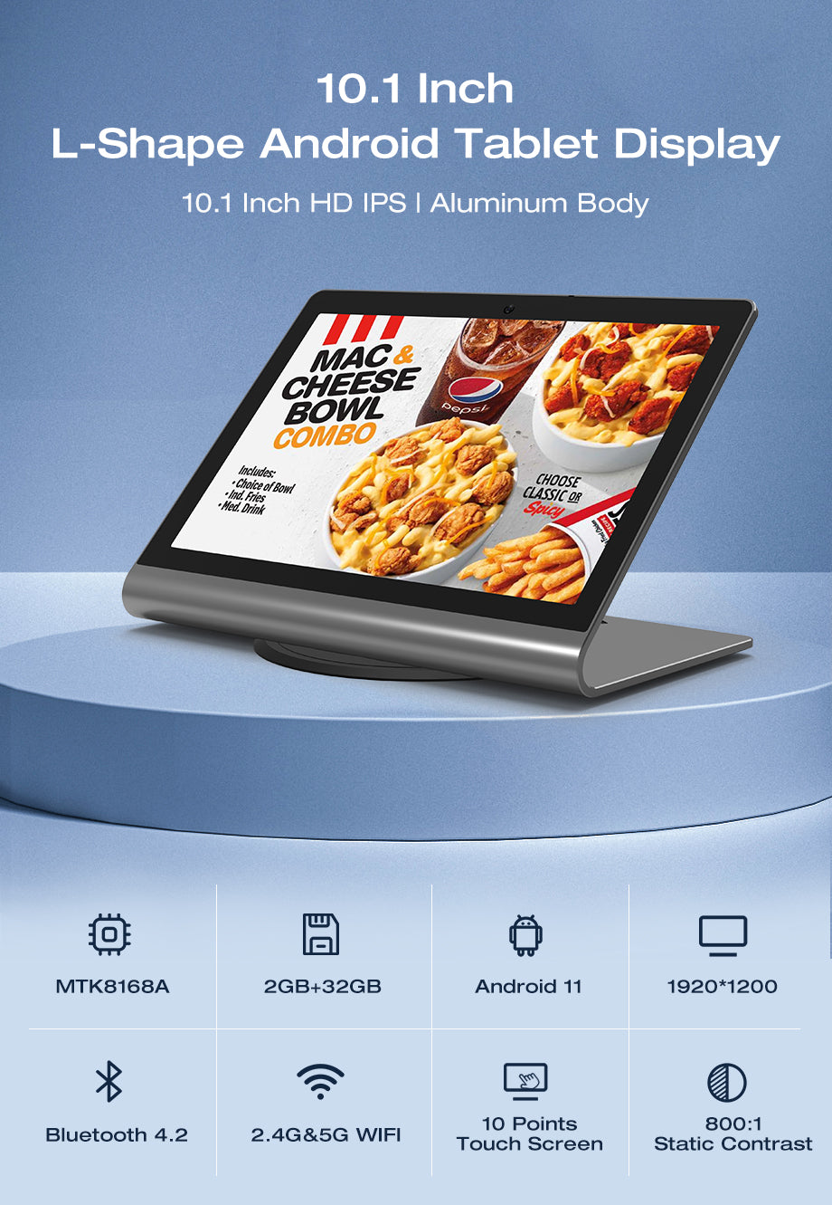 Leaderhub Pc Android Pos Ordering Tablet All in One Pc Poe Android 12 Tablet 10 Inch Poe Android Tablet Pc